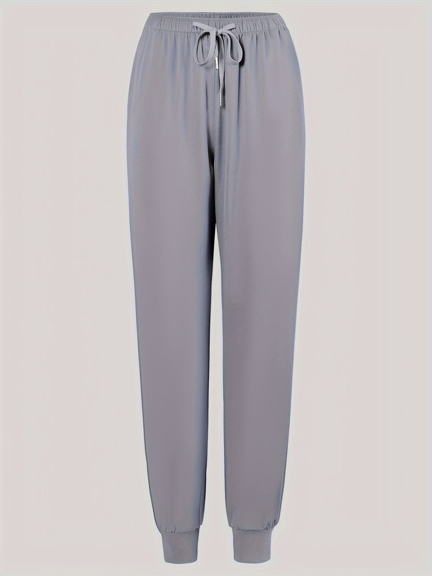 Women'S Frosted Pocket Brush Pants with Elastic Ribbed Toe Binding Work Pants