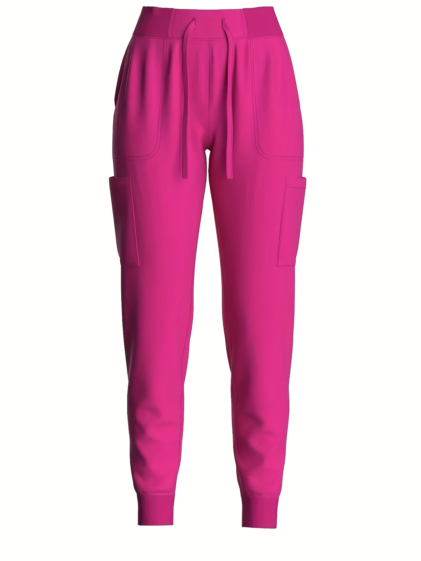 Scrubs Set for Women Nurse Uniform Jogger Suit Stretch Top & Pants with Multi Pocket for Nurse Esthetician Workwear
