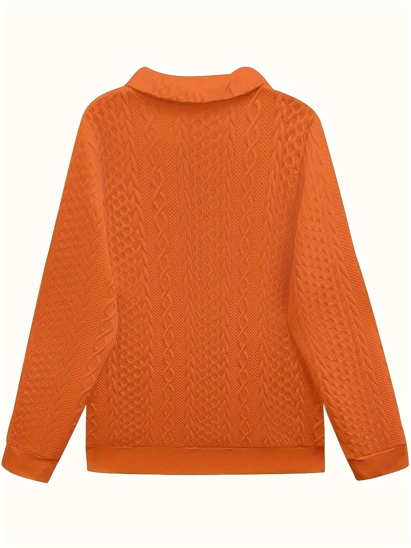 [Autumn Winter Solid Color Sweatshirt] New Fashionable And Elegant Autumn And Winter Solid Color Zipper Pocket Turnover Collar Women's Long Sleeve Sweatshirt