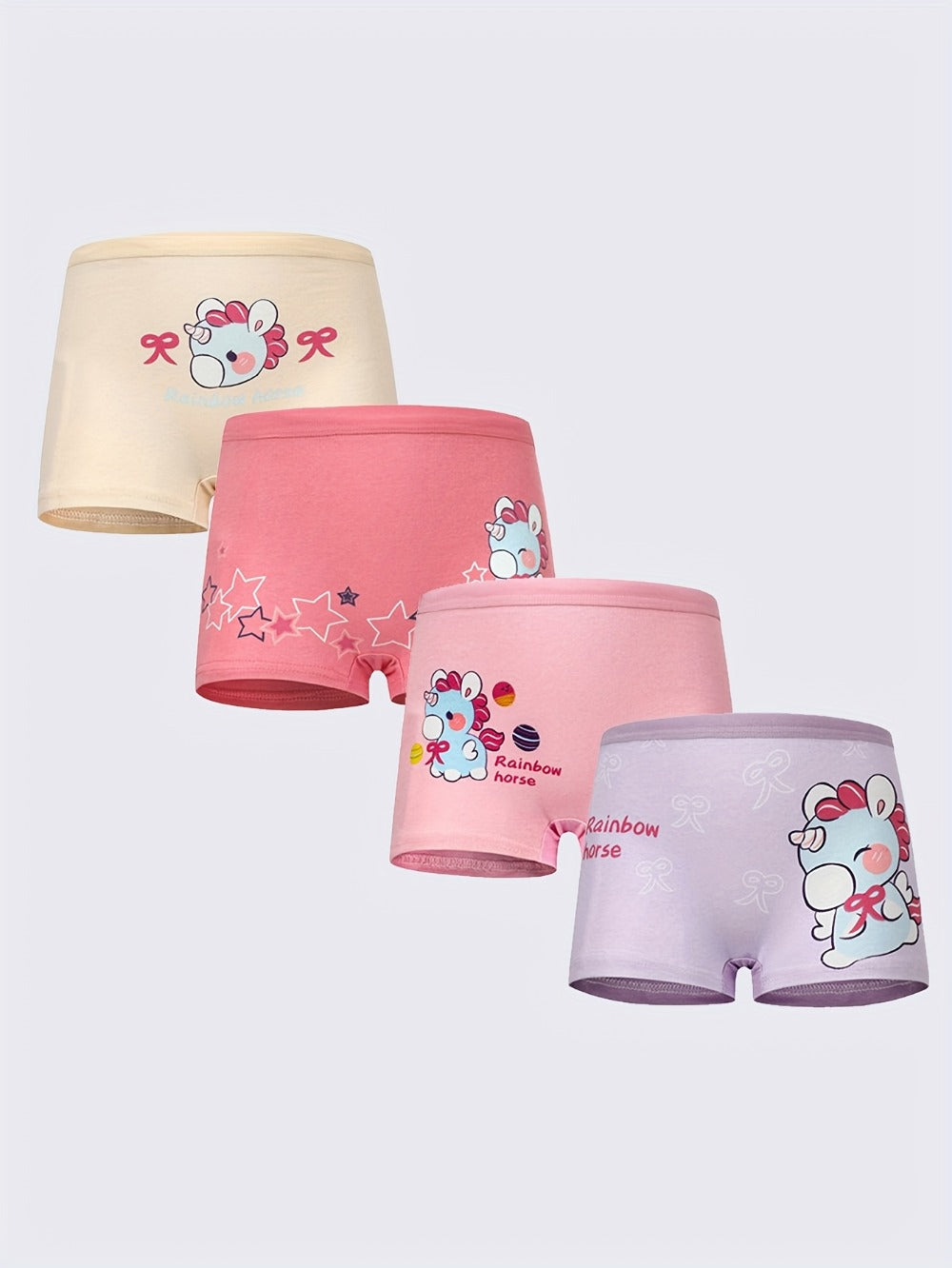Girls' Boxer Briefs - 8-Pack Animal Print Style 5685