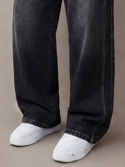 Jeans Men's Summer Wide And Thin Loose Straight Leg Men's Pants American Casual Simple And Versatile Long Pants Men