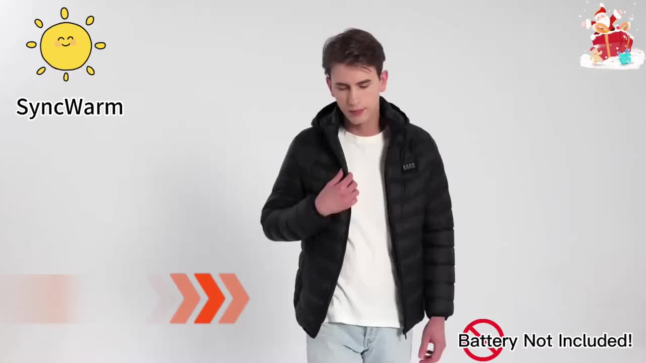 Unisex Heated Pullover Jacket with Pockets, USB Powered (Power Bank Excluded), Perfect for Fall And Winter Outdoor Wear, Halloween Christmas New Year Outfit And Birthday Gift
