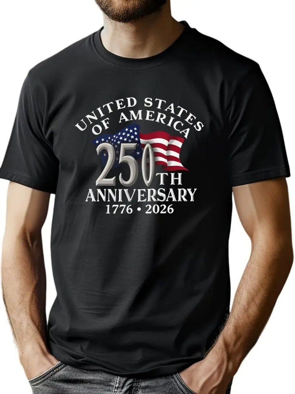 Men's Graphic Print T-Shirt - Round Neck Short Sleeve 640613