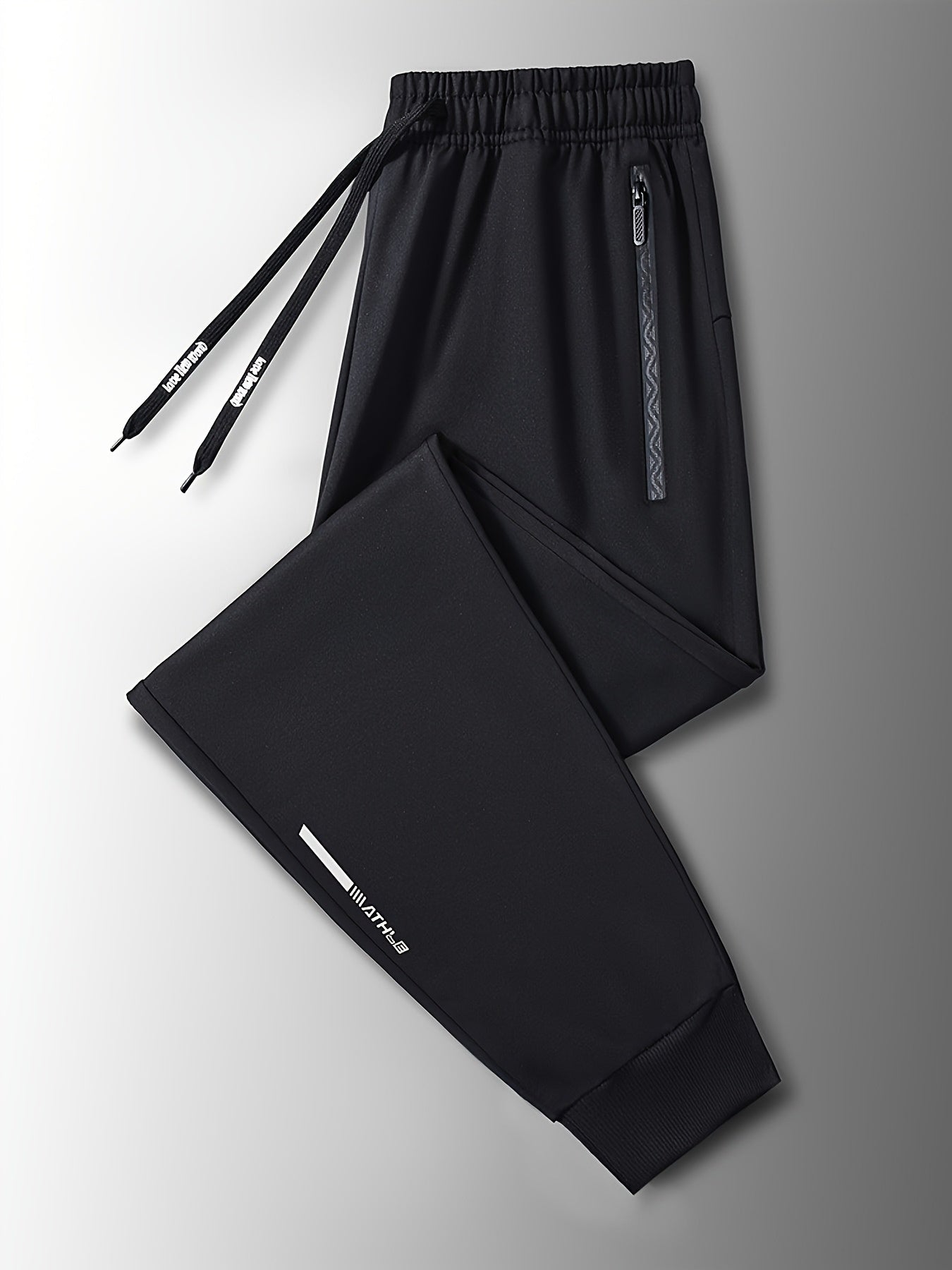 3pcs, Men's Pants Sports Casual, Stretch Loose, Premium, Zipper Leg Pants, Outdoor, Gifts, Men's Sweatpants,, Sweatpants Men, Joggers for Men, Pants for Men, Men's Trousers, Gifts for Men, Mens Christmas Gifts, Mens Gifts Ideas