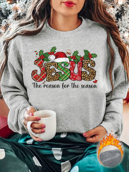 Women'S Hoodie with Christmas Design, Casual Crew Neck Sweatshirt for Winter And Autumn, Apparel for Women