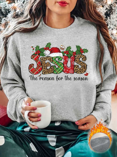 Women'S Hoodie with Christmas Design, Casual Crew Neck Sweatshirt for Winter And Autumn, Apparel for Women
