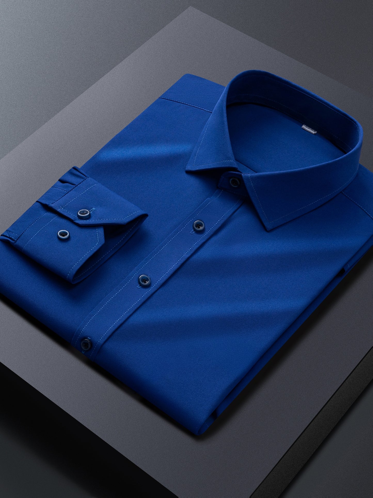 Men'S Long-Sleeve Button-Up Shirt Suitable for Semi-Formal Occasions in Spring And Summer Business Settings