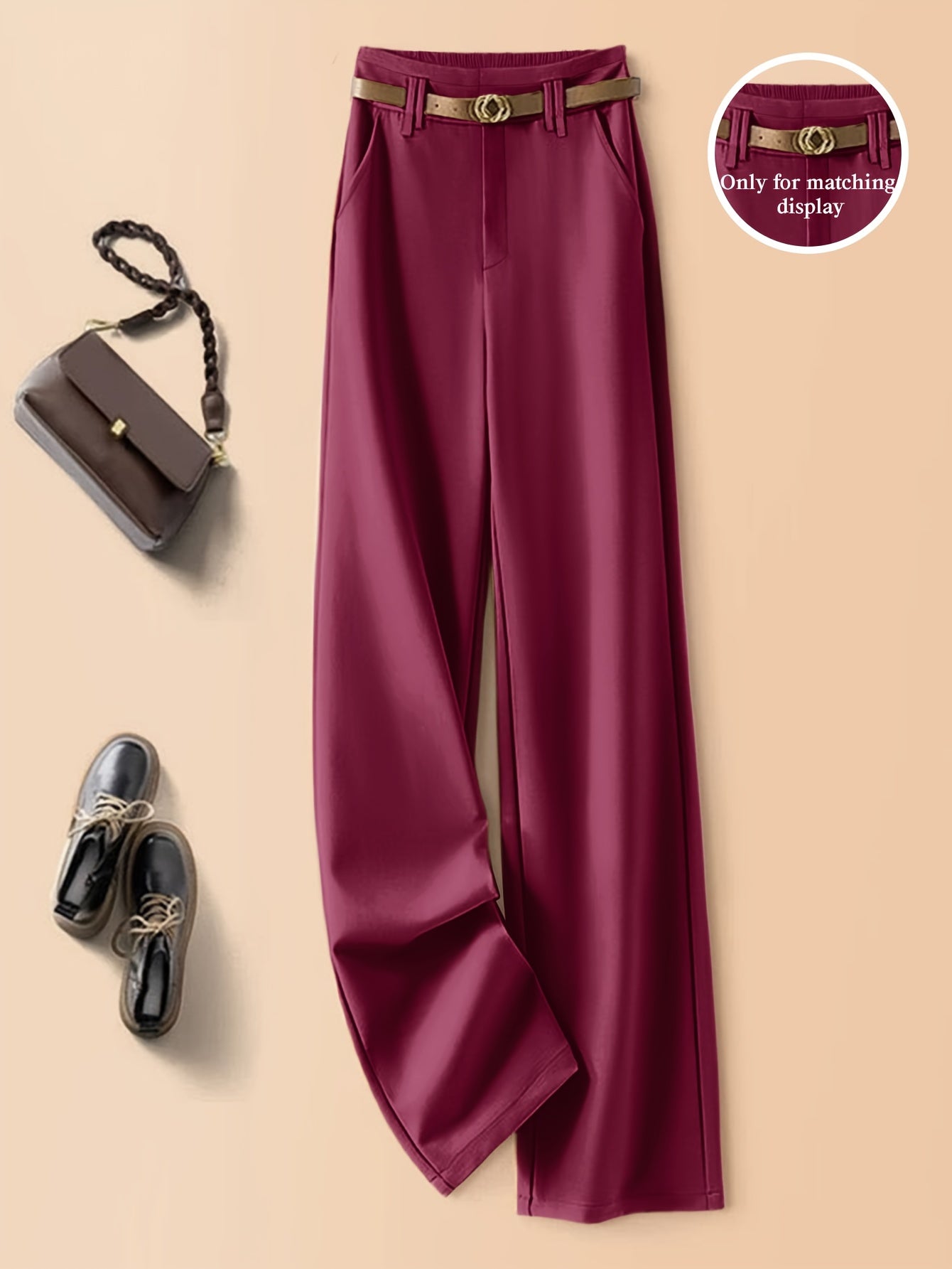 Women'S Elegant Casual Formal Solid Color Long Sleeve Pants Suit