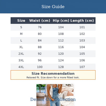 [Ripped Denim Jumpsuit] These Items Run Small; Please Check The Size Chart Before Ordering.New Style Sports Double-Shoulder Strap Ripped Denim Jumpsuit, Suitable For Weekend Outings And Easy Commuting, Fashionable And Comfortable!