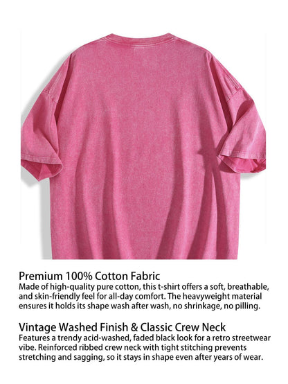 Women's Rose Red Printed Oversized Blouse - product view 5