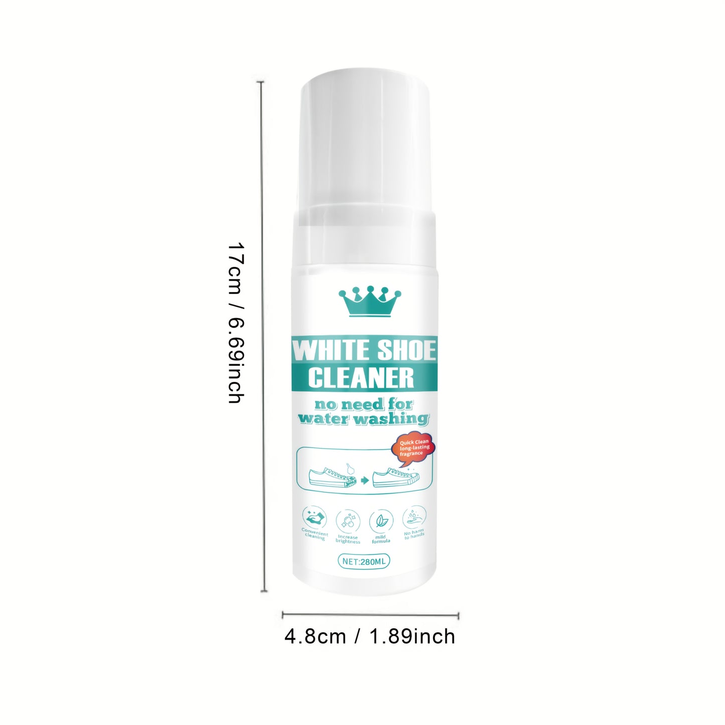 Yixingjia White Shoe Cleaning Agent Shoe Cleaning Artifact Brush Shoe Cleaning Agent Decontamination Whitening And Yellowing Foam Shoe Cleaning Multi-functional Cleaning Agent