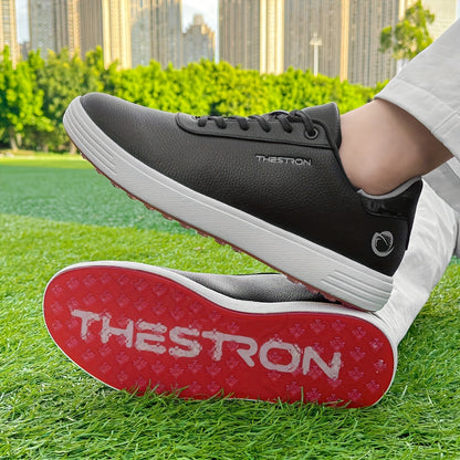 Sneakers, THESTRON Men's Golf Footwear - Non-Slip, Professional Training and Casual Wear, Durable TPU Sole, Lace-Up Closure, All-Season, Comfortable Fit, THESTRON