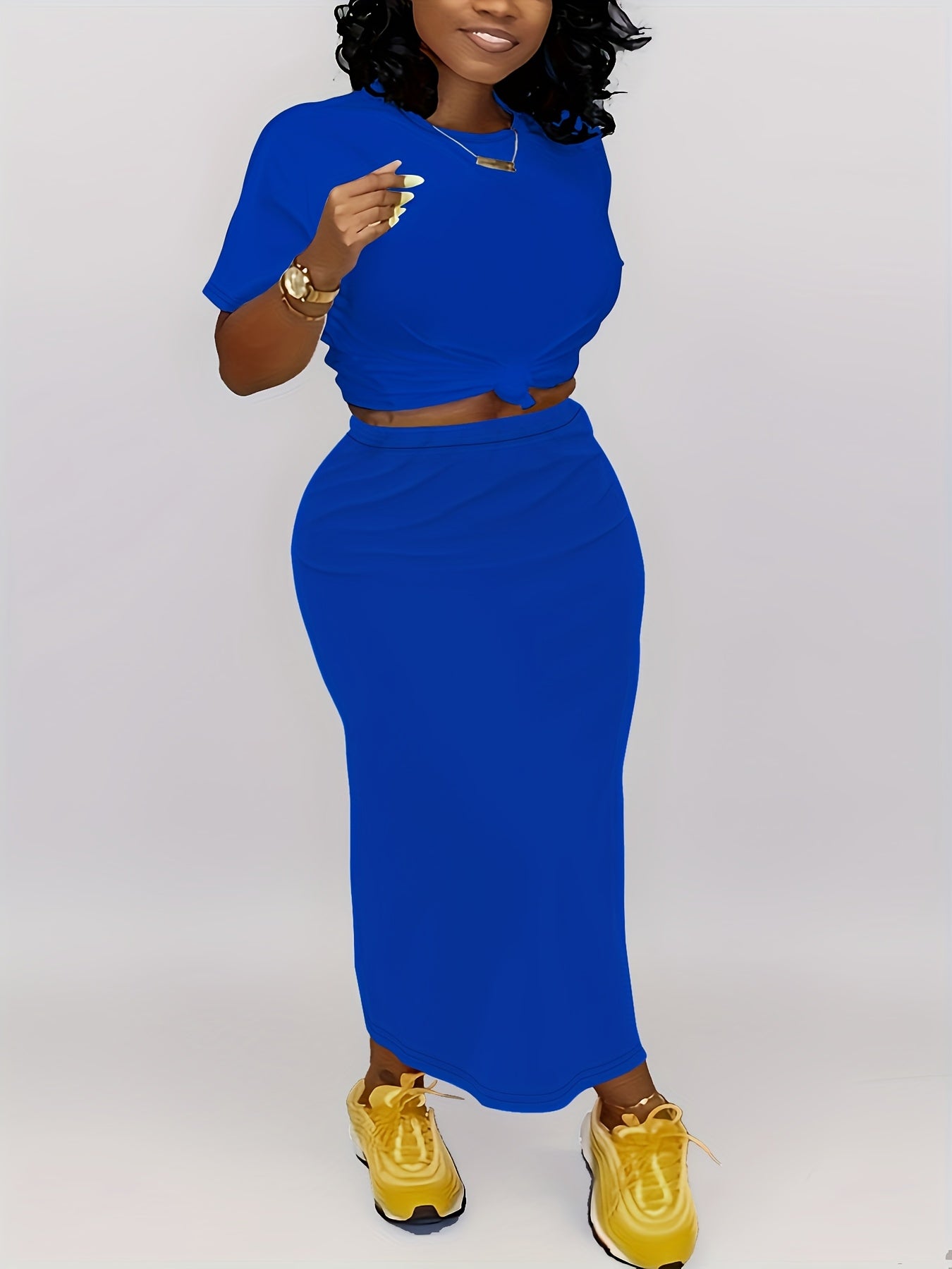 Red Short-Sleeve Skirt - product view 9