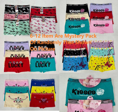 12-Pack Women's Cotton Boyshort Panties - Soft Breathable Assorted Colors