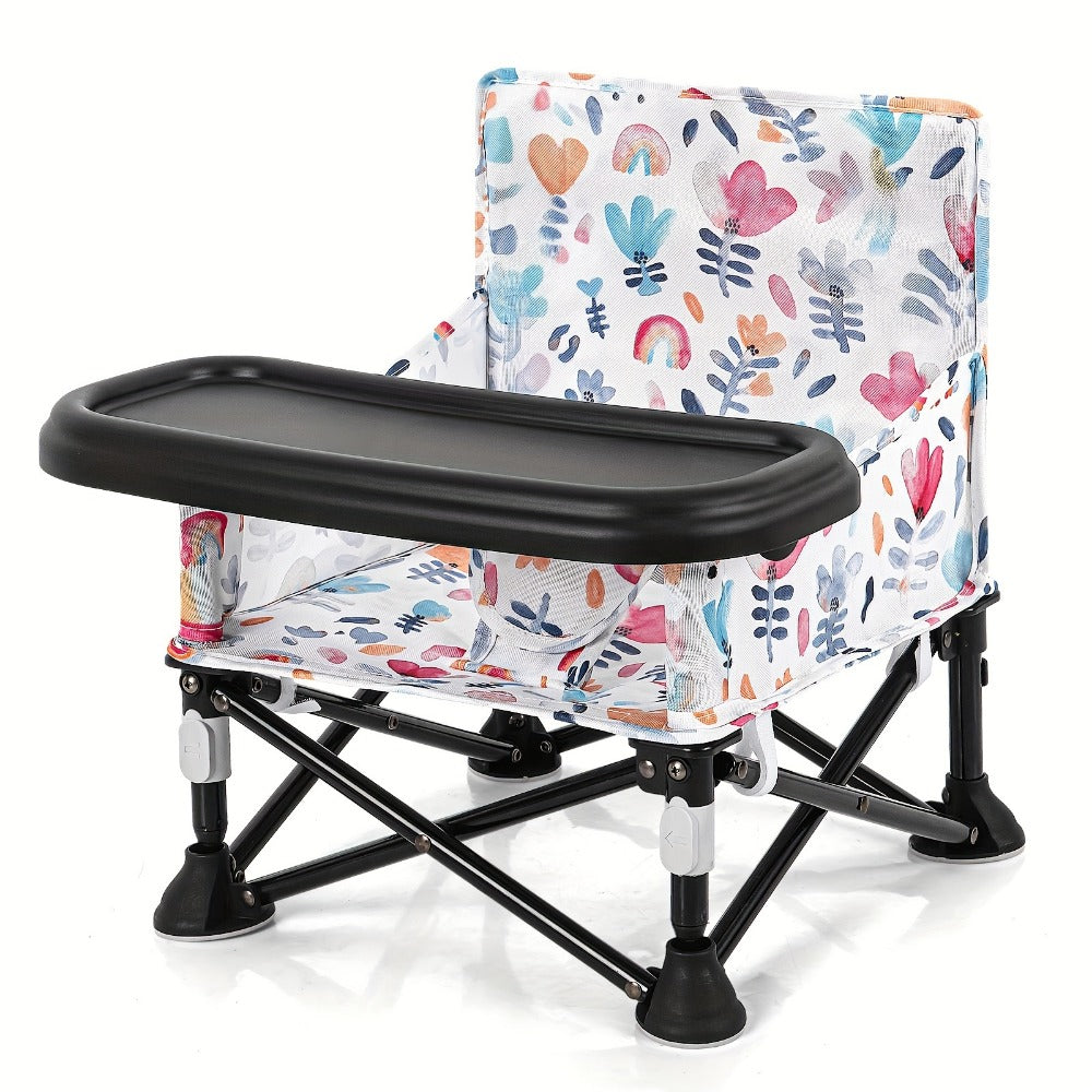 Portable Baby Dining Chair - Foldable Camping Tray Seat