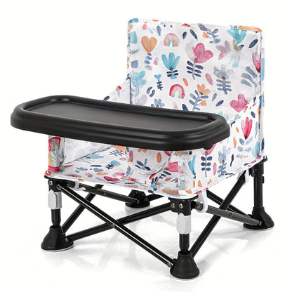 Portable Baby Dining Chair - Foldable Camping Tray Seat