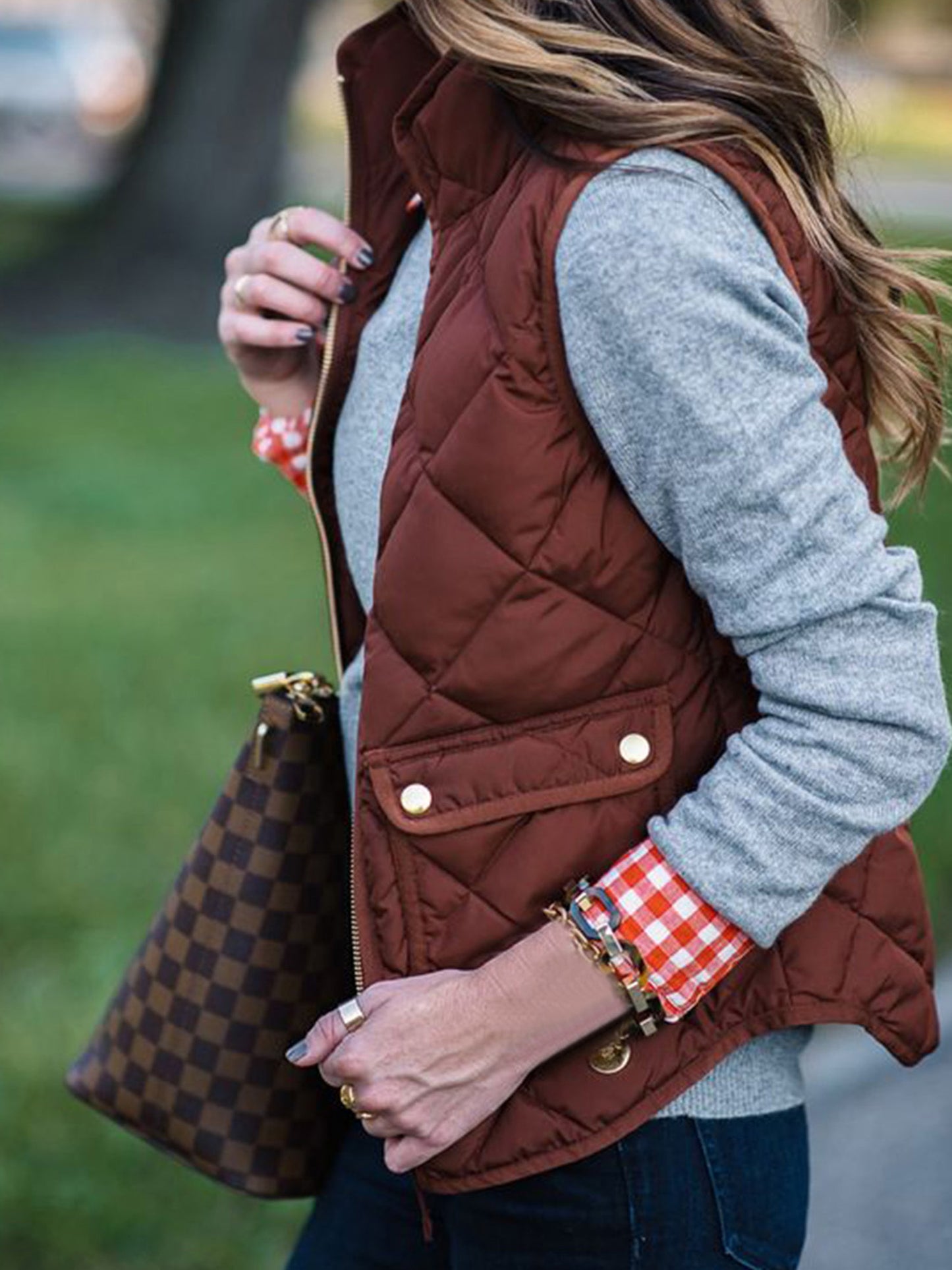 Womens Puffer Padded Vest Jacket Gilet Ladies Sleeveless Coat Winter Warm Snowsuit Jacket