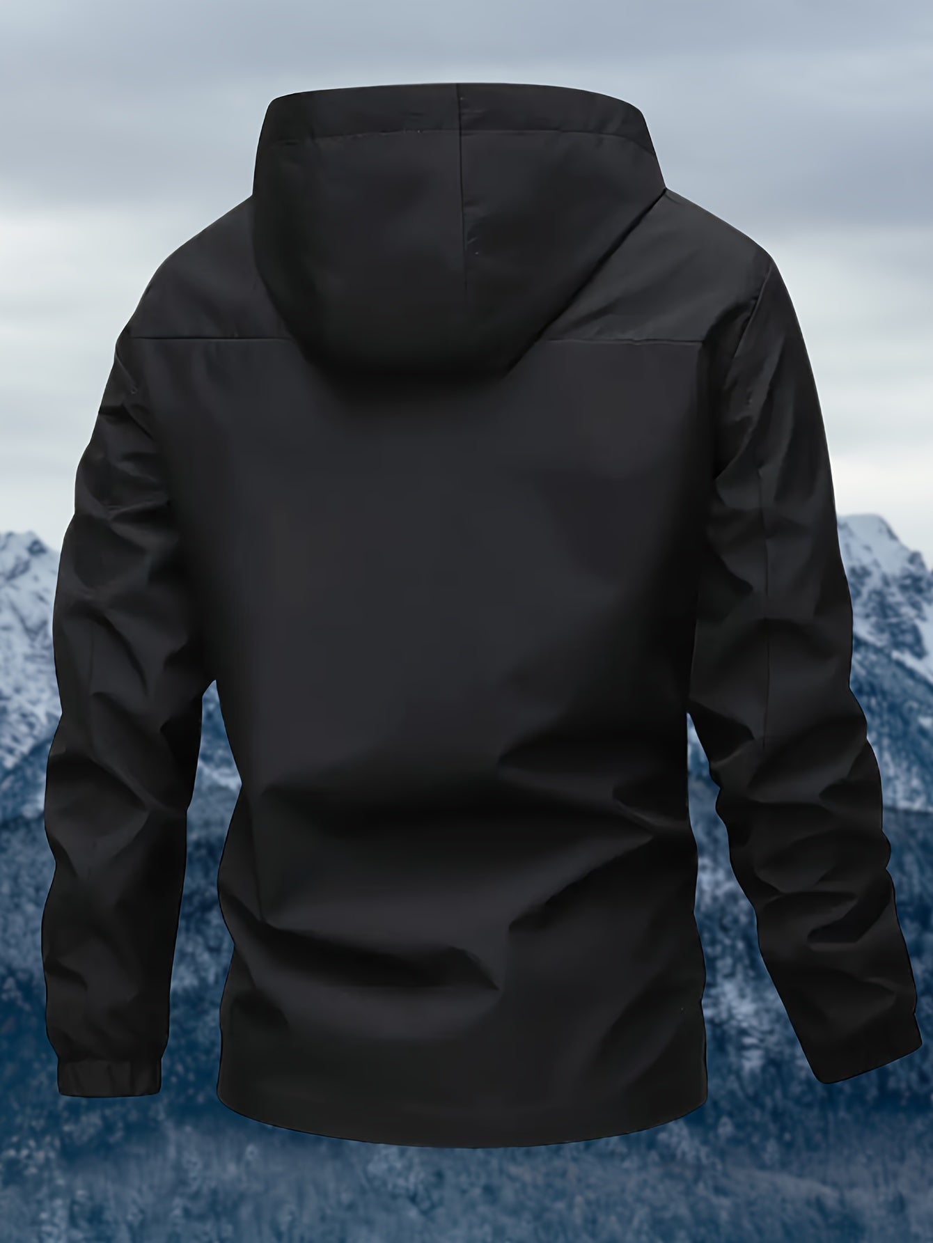 Men'S Sturdy Alpine Jacket - Premium Wind-Resistant Mountaineering Coat Featuring a Hood And Zippered Pockets - White Outdoor Skiing, Hiking, Snowboarding Windproof Parka - Washable Winter Jacket, Adventure Gear, Long-Lasting Quality