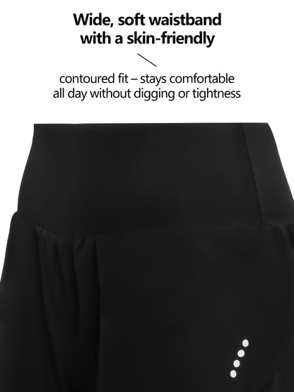 Women's Quick-Dry High-Stretch Yoga Shorts, Tummy Control and Anti-See-Through, Seamless Moisture-Wicking Athletic Swimwear, Suitable for Gym, Fitness, Running, Hot Springs, and Beach Vacations