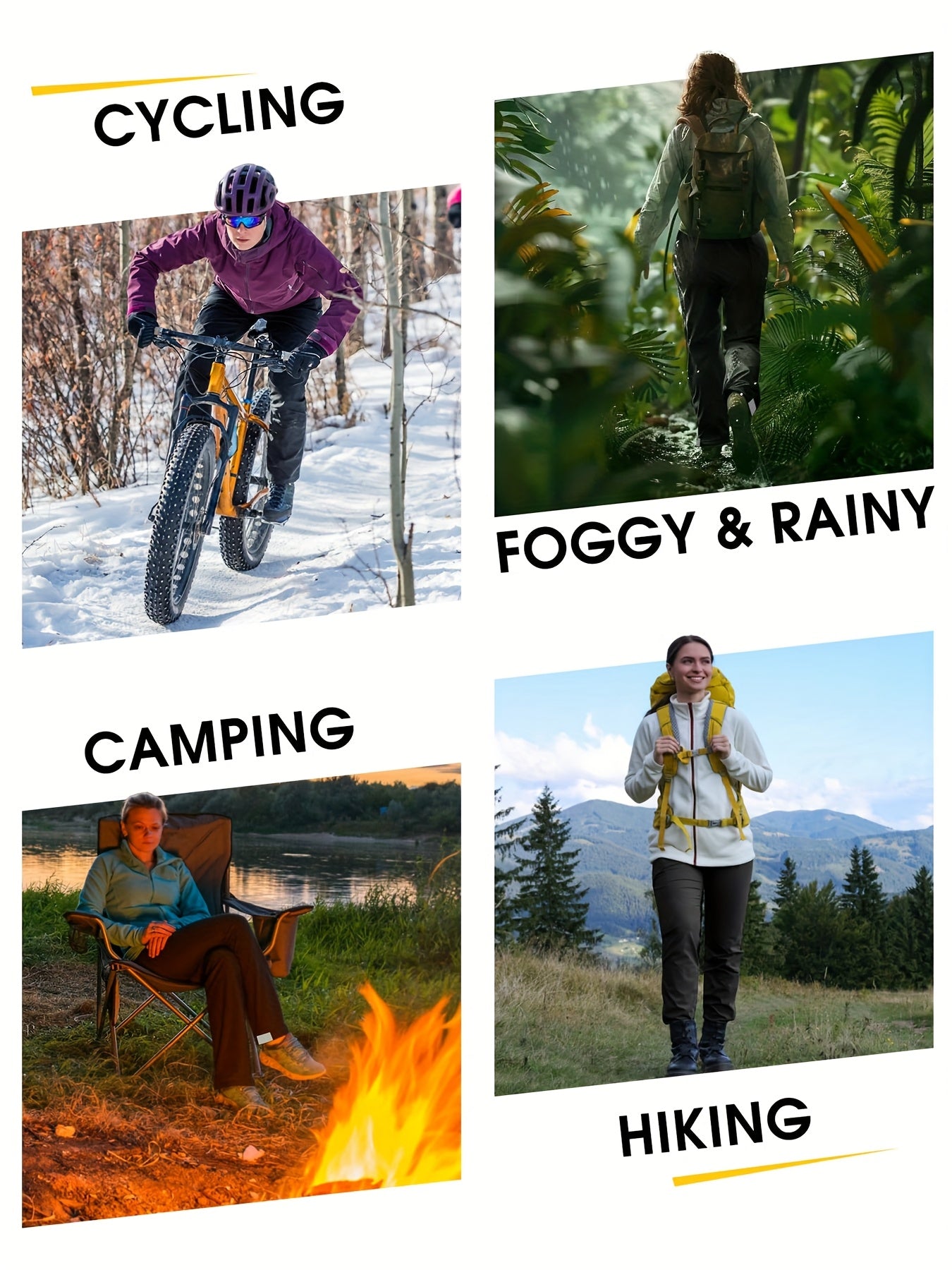 Women'S Cargo Joggers Hiking Pants Lightweight Quick Dry Camping 50+ Zippered Pockets