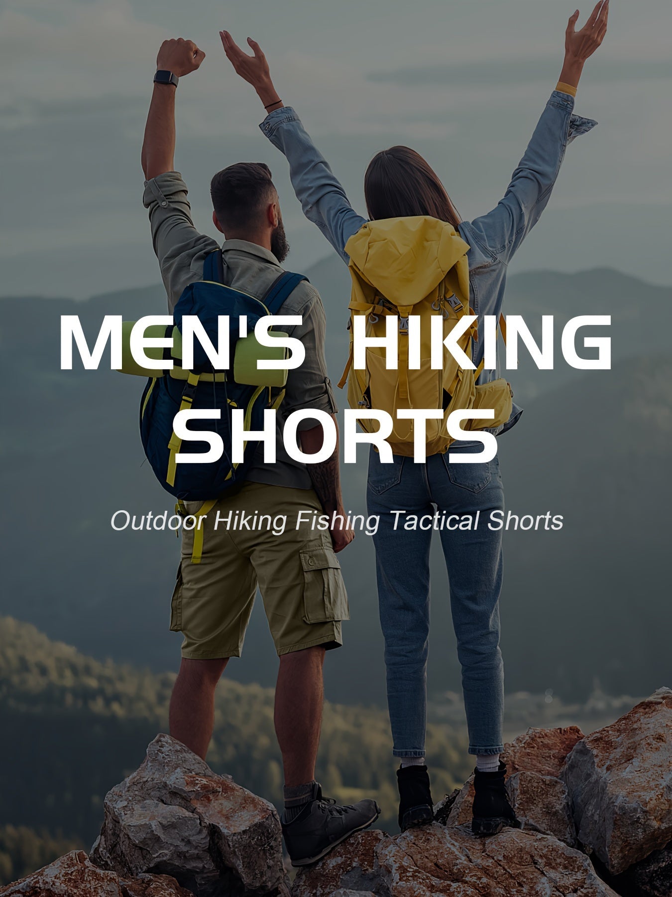 Men's Green+Blue+Khaki Cargo Shorts - product view 13