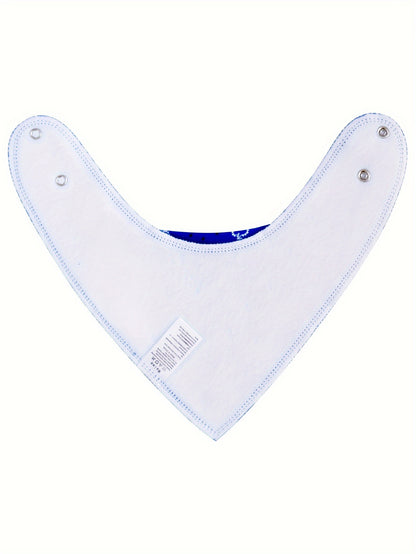 10pcs of Absorbent, Breathable, And Soft Adjustable Snap Bandana Bibs for Boys And Girls with Paisley Pattern, for Outdoor