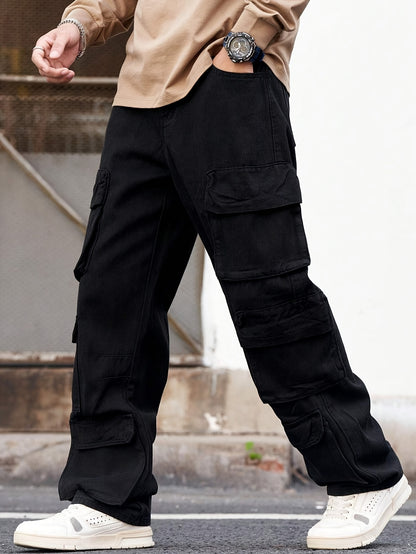 Men'S Cargo Pants Featuring Various Pockets - Made from a, Suitable for Casual Wear Throughout The Year