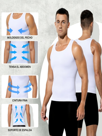 Men's Waist Trainer Compression Vests - 5-Pack Neoprene Support