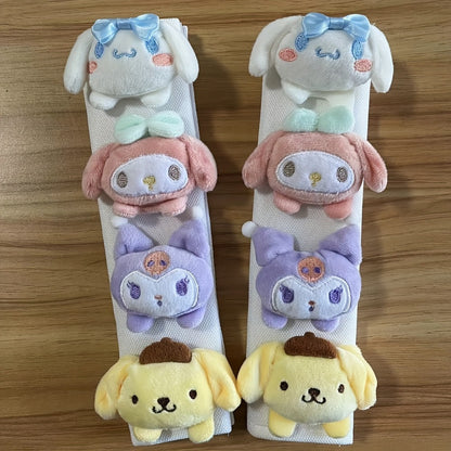 Cartoon Car Seat Belt Shoulder Cover - Soft Travel Cushion One-Piece