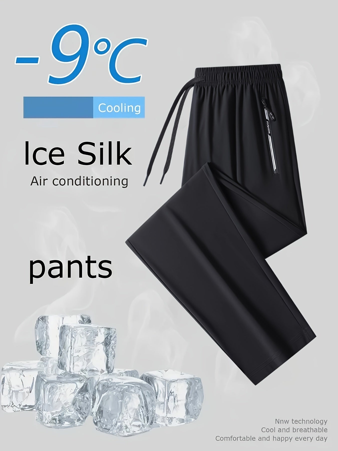 Unisex Cool Casual Sports Pants - Letter Zipper Pockets, Elastic Waist, Quick-dry, Breathable, Straight-leg. For Daily Outdoor, Gym, Great Summer Gift, Best For Him/her, Ideal For Hot Summer, All-season Wear.