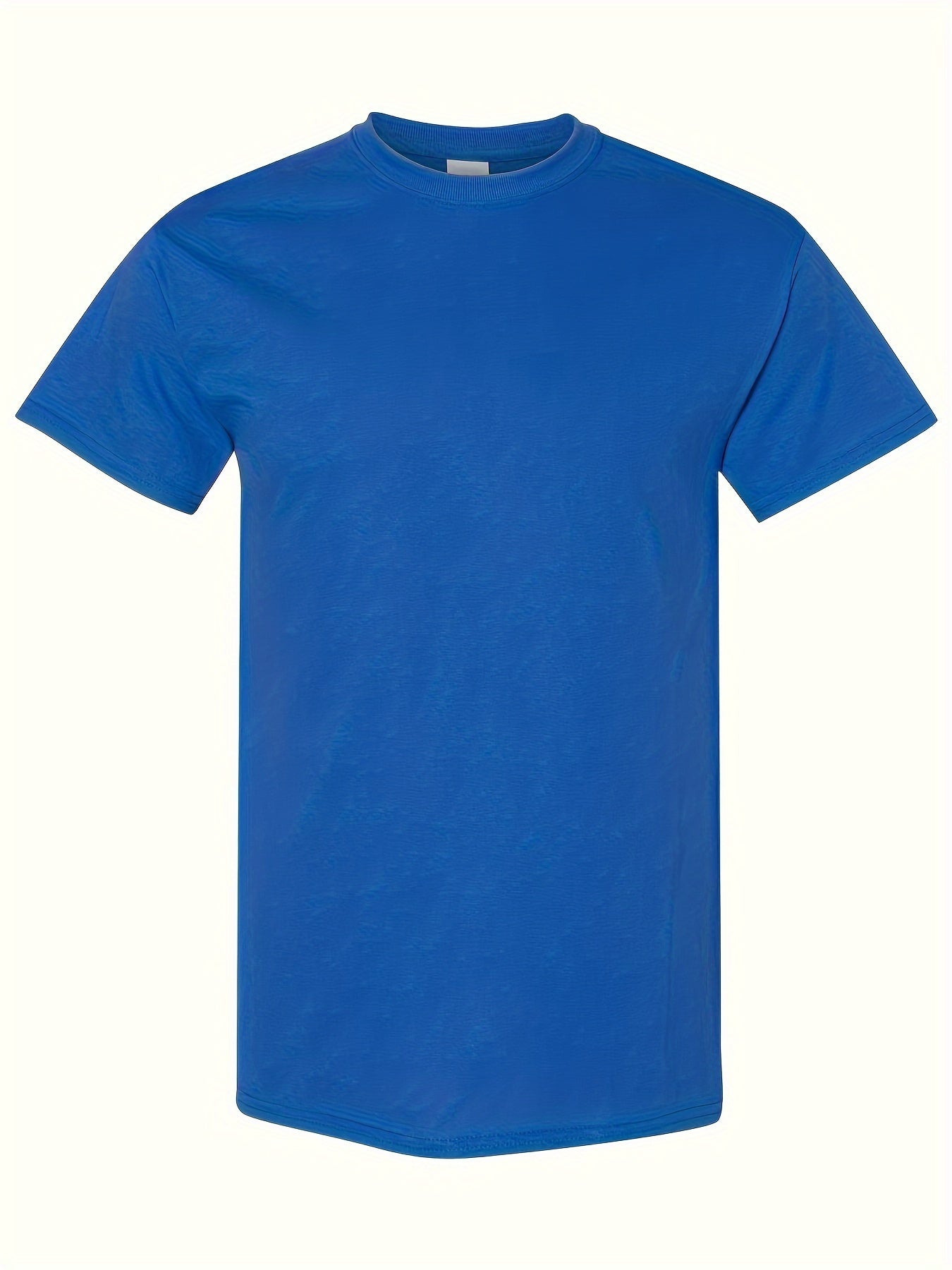 Set of 5, T-Shirt Made from 100%, Classic Short-Sleeve Solid Color Tee for Men