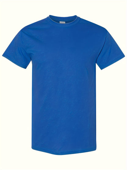 Set of 5, T-Shirt Made from 100%, Classic Short-Sleeve Solid Color Tee for Men