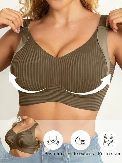 JOINBUY Four Pack Women's Sports Bra Without Steel Rims, Comfortable, Breathable And Soft, with Detachable Chest Pads And Adjustable Wide Shoulder Straps, Suitable for Daily Casual Sports And Yoga Wear.