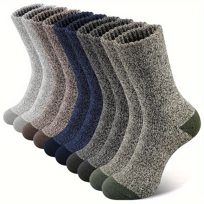 5 Pairs Merino Wool Socks Men'S, Super Thick Men'S Hiking Socks Thermal Wool Socks for Cold Weather (7-13)