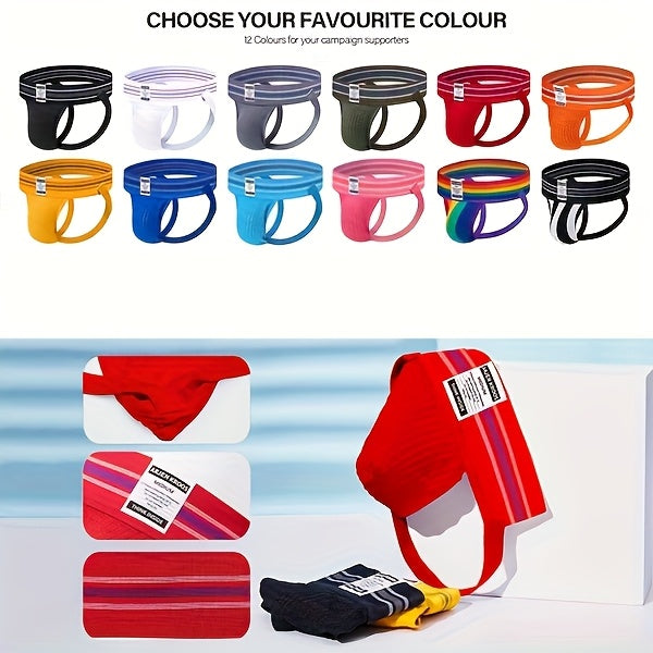 Arjen Kroos Men'S Jockstrap Athletic Support with a 3" Elastic Waistband And Ventilated Pouch, Ideal for Gym And Sports, Men'S Thong Underwear, Mankini, Papi Underwear for Men, Jock Straps for Men, Athletic Supporters for Men, Gym Jockstrap