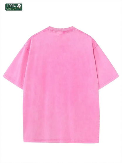 Religious Theme, Pattern Printed Street Style Washed T-Shirt 230G Orca BBB Brand, Suitable for Leisure, Outdoor Going Out, Party Activities, Holidays, Gifts And Other Scenes