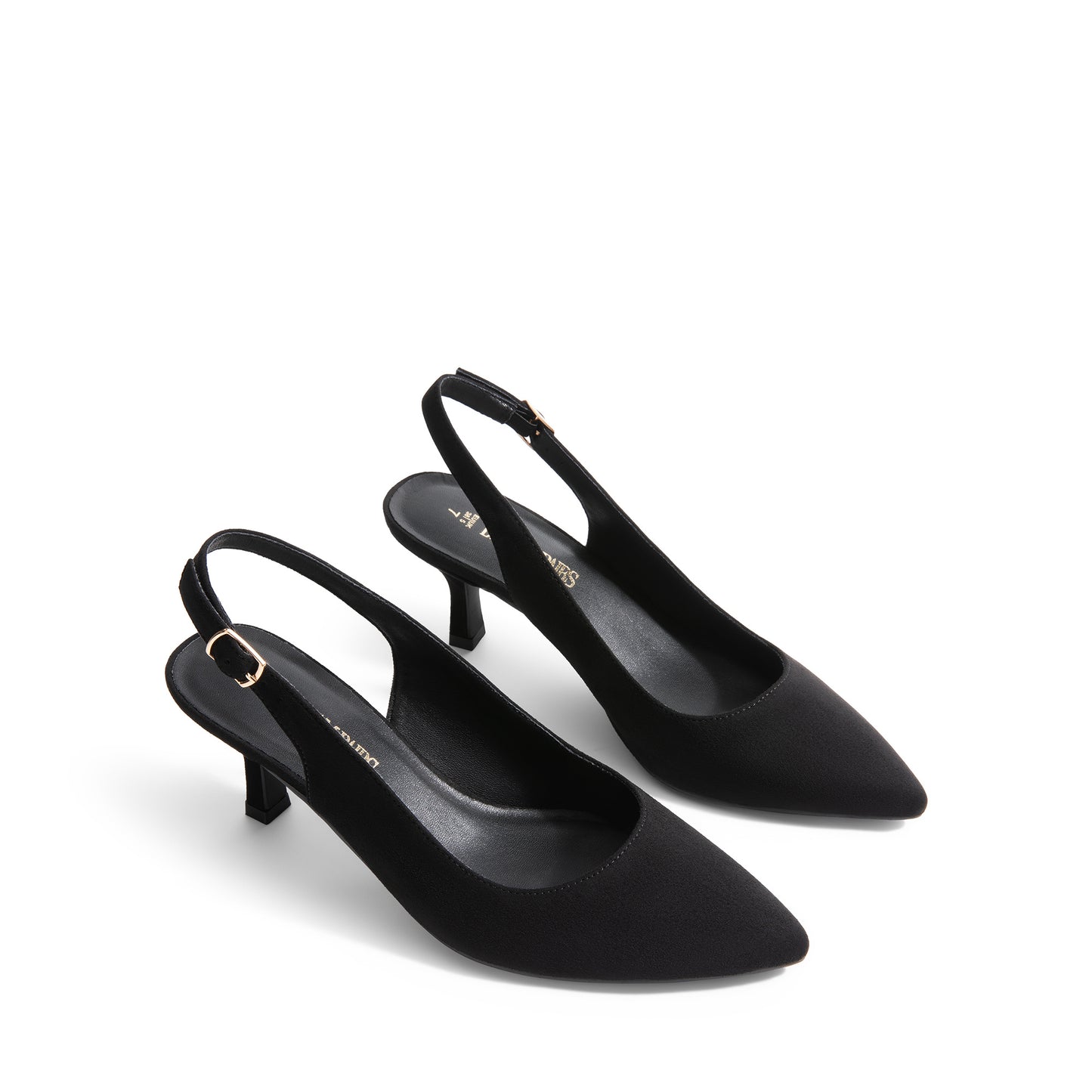 Women's Closed Toe Wedding Low Heel Slingback Kitten Heels Adjustable Strap Pointed Toe Pumps High Heeled Prom Dress Shoes Low Kitten Heels Women's Slingback Dressy Pumps Pointed Closed Toe Ankle Strap Elegant Wedding Pumps Formal Comfortable Shoes