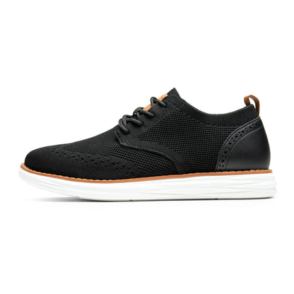 Bruno Marc Men's KnitFlex Craft Mesh Oxfords Sneakers Casual Dress Lace-Up Lightweight Walking Shoes