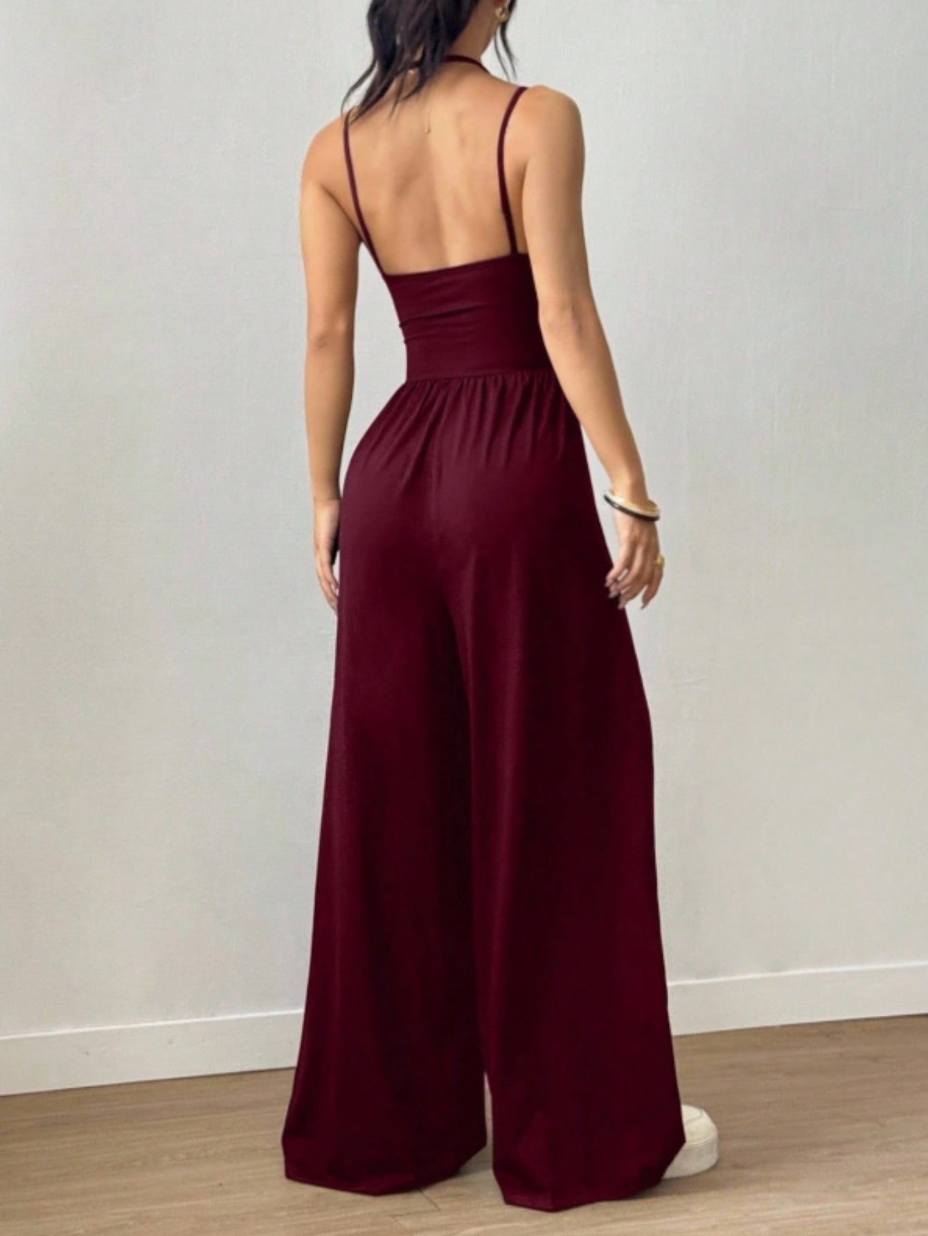 Casual Loose-Fitting Pleated Jumpsuit for Women, Suitable for Spring And Summer