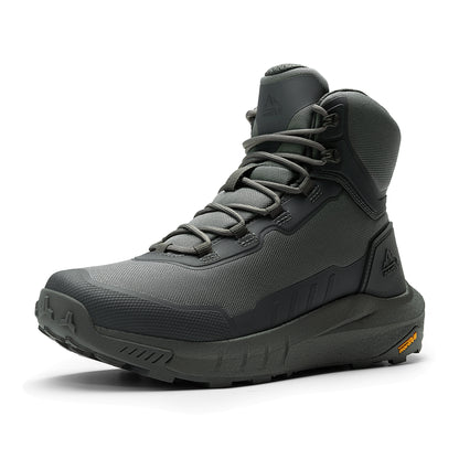 NORTIV 8 Men's Tactical Hiking Boot Lightweight Boots for Work All Day Side Zipper Motorcycle Combat Boot Arch Support 8 Inches