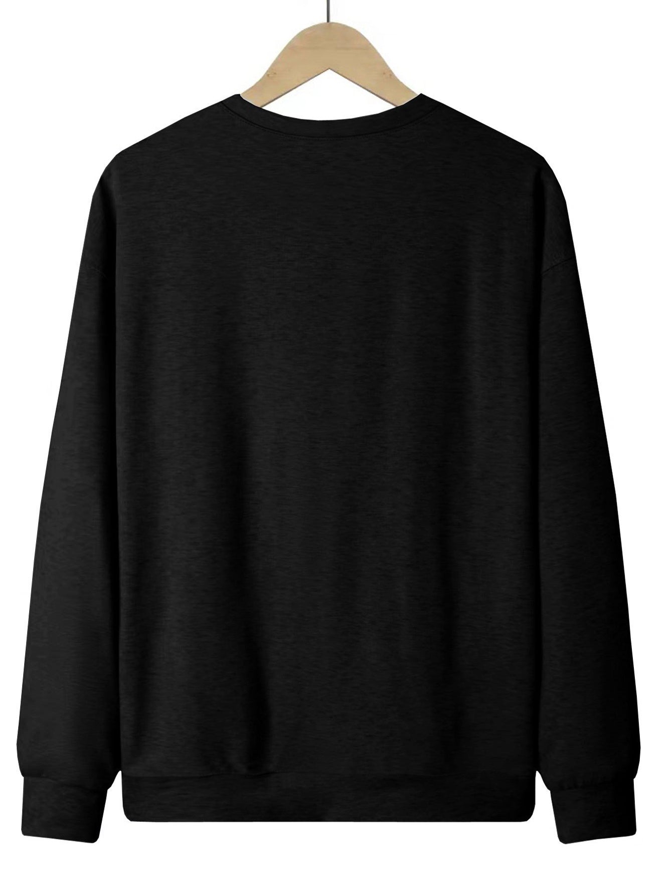 Just Peachy Women's "Just Peachy" Pattern Printed Crewneck Sweatshirt- Polyester Fiber, Loose Fit, 280g Heavyweight Fabric, Machine Washable, Autumn Winter Casual Pullover