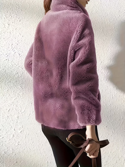 Women's Dark Brown Polyester Jacket - product view 9