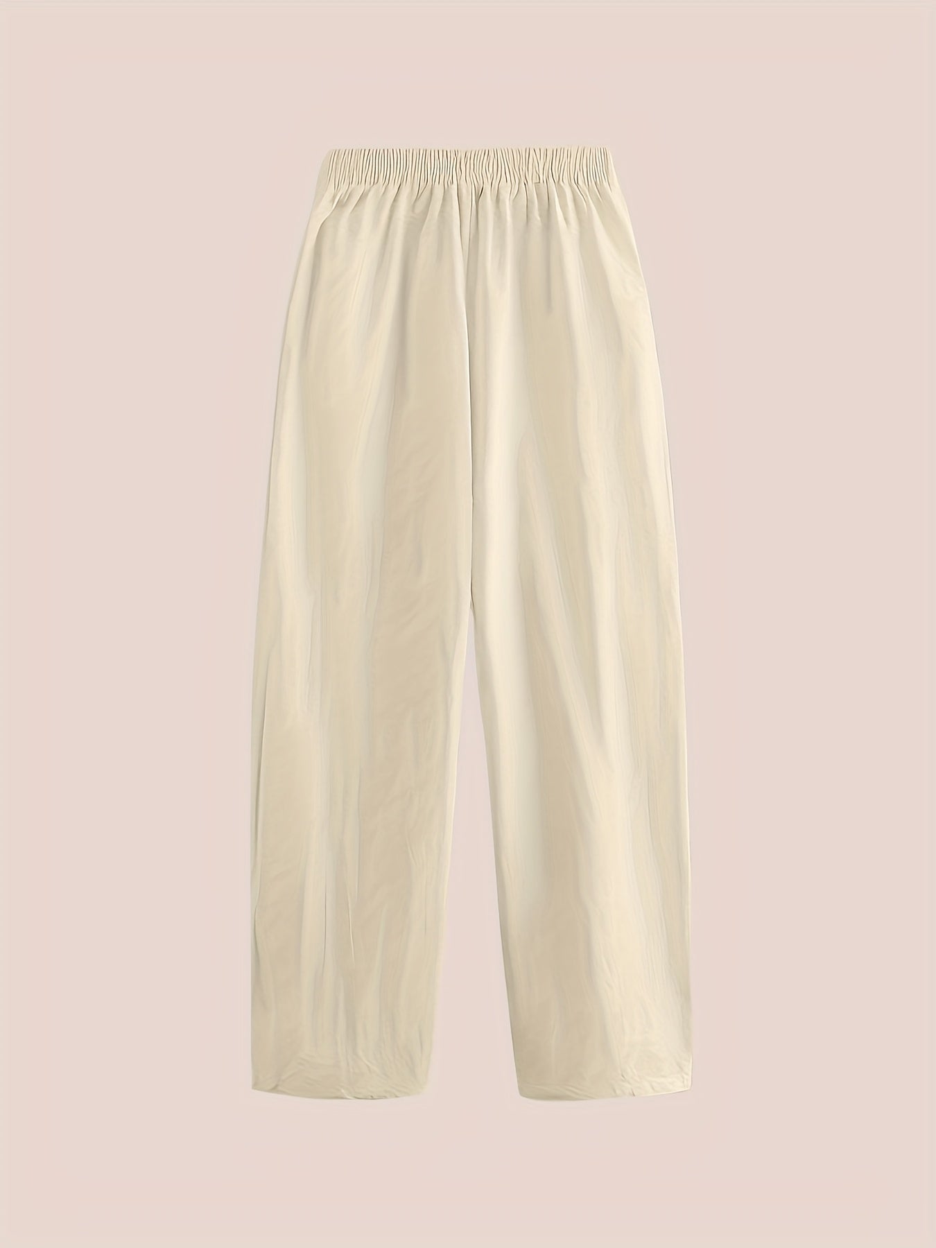 Plus Size Spring Summer Casual Floral Print Pants with Pockets and Elastic Waist, Perfect for Stylish Commuting