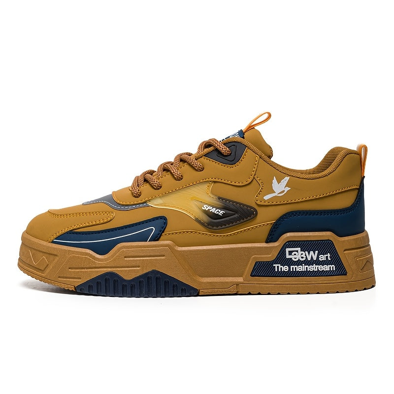 Sneakers, A Pair Of Men's Skateboard Shoes with A Thick Sole And Trendy Design, Suitable for Sports And Leisure Travel