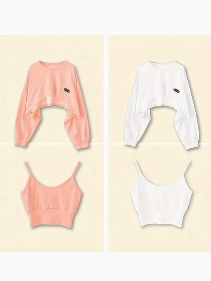 Niche Chic Top Short Spring And Autumn Design Sense Batwing Sleeve Suit