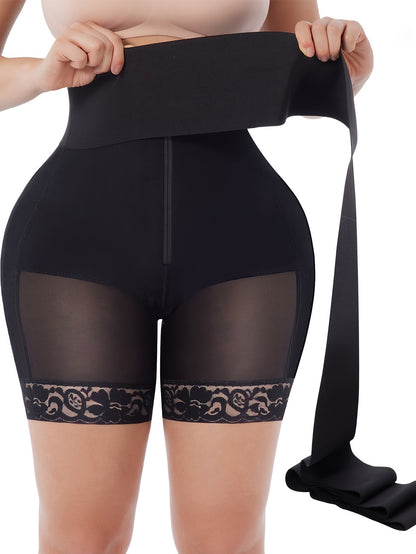 2-in-1 Women' Tummy Trimmer & Waist Trainer Shapewear Suitable for Tummy Control, Postpartum,, Body Shaper Bodysuit, Hand Washable, No Chest Pads, Medium Underwear for Gym, Casual Attire