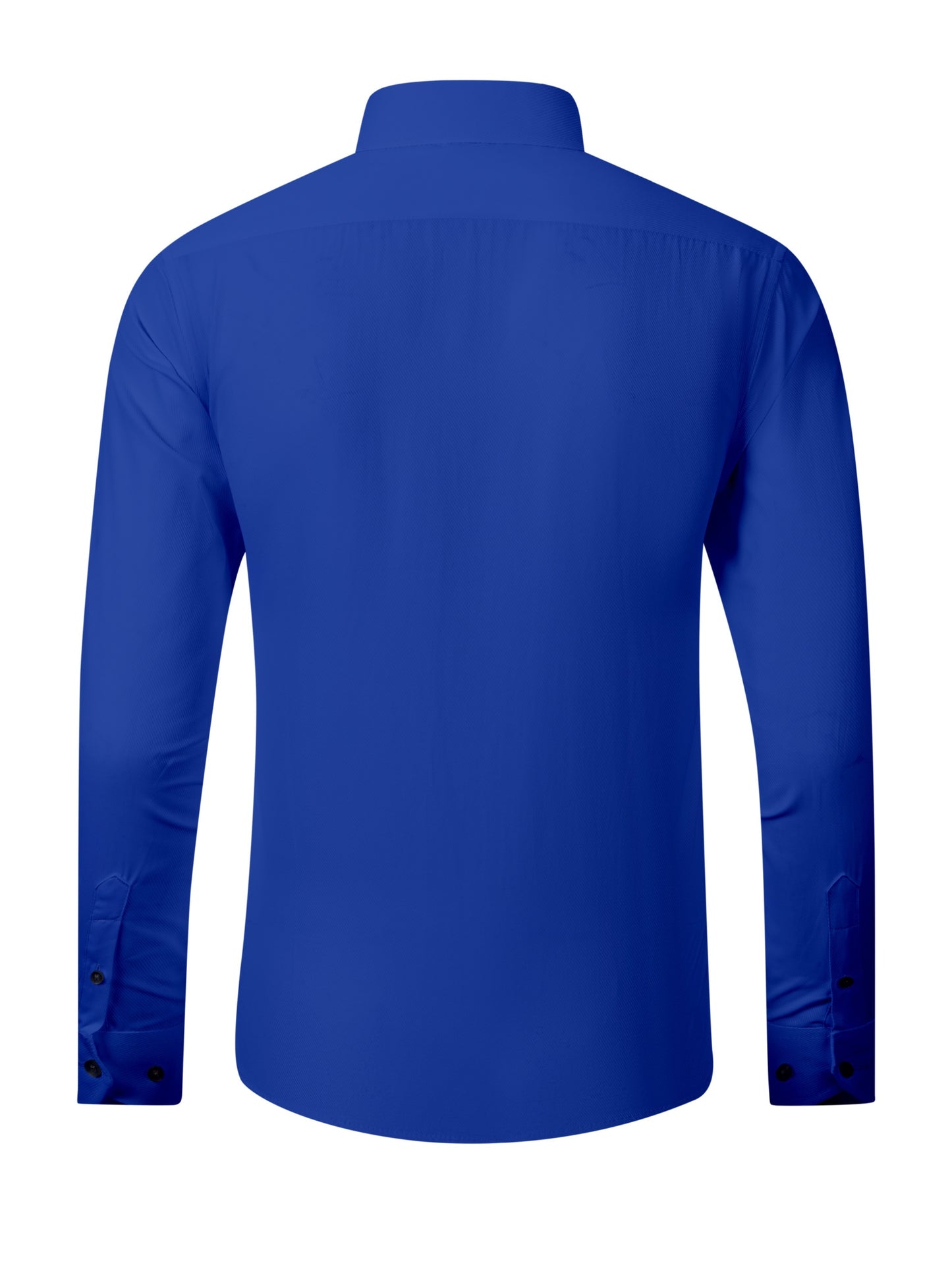 5pcs Men's Stretch Long Sleeve Dress Shirts - Solid Color Business Casual & Formal Shirts, Wrinkle-Resistant & Easy-Care, Regular Fit for Office, Wedding