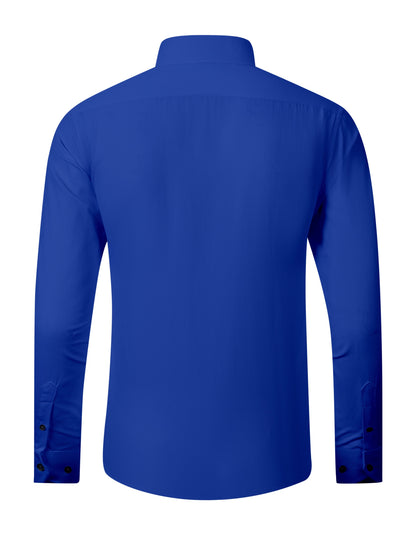 6pcs Men's Long Sleeve Shirts, White Business Professional Dress Wrinkle-Free Suit Casual Workwear, Formal Clothing, Business Attire, Versatile Top, Elegant Style, Machine Washable, Easy Care, Formal Shirt, Men's Shirts, Corporate Employees