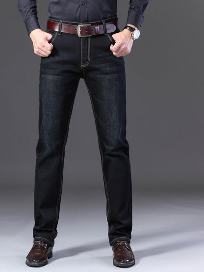 Men'S Straight Leg Jeans with a Classic Design, Perfect for Everyday Use in Any Season