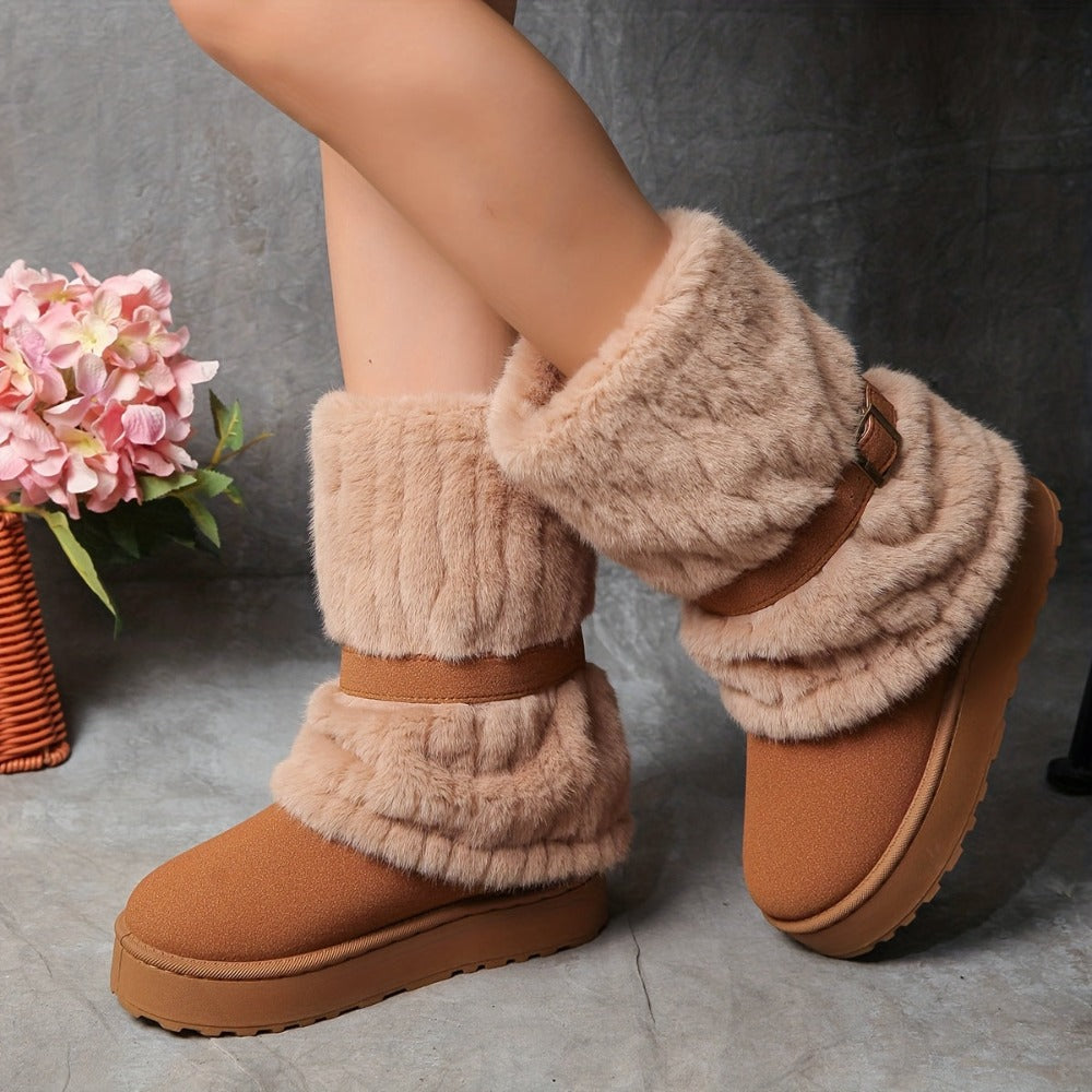 Women's Snow Boots – Wide Fit Non-Slip for Cold Weather